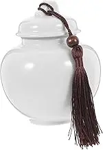 GRADENEVE Ceramic with Lid Sealed Storage Container for Honey Tea Leaves and Candies Ceramic Design for Home Organization and Freshness Preservation