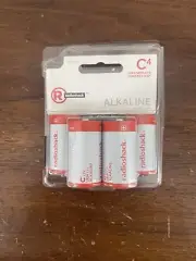 Radioshack Alkaline C Batteries 4 Pack 1.5V LR14 Best If Used By December 2024