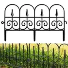 Decorative Garden Fence Edging Plastic Picket Borders for Lawn Flowerbeds For
