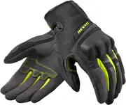 Revit Volcano Motorcycle Gloves, black-yellow, Size M for Men Black Yellow