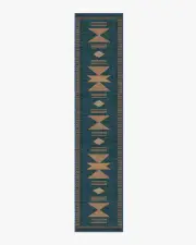 75' x 365' | Machine Washable Runner Rug | Kid & Pet Friendly | Indoor Rug | Lark Blue & Rose Flatwoven Rug | Ruggable