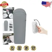 Compact Nylon Sleeping Bag Liner - Easy-Clean Travel Sheets for Backpackers