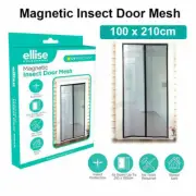 1x Instant Mesh Screen Door Magnetic Bug Mosquito Fly Pet Patio Net Hands Free