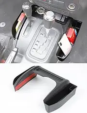 Savadicar GT-3 JK Shifter Storage Box, Gear Shift Console Side Tray Organizer for 2011-2018 Jeep Wrangler JK JKU, Interior Accessories, Reserved USB Charger Extender Slot, Black