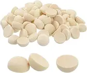 uxcell 250Pcs Half Wood Balls, 12mm/0.5inch Natural Color Wooden Split Balls Bulk Unfinished Half Sphere Ornaments for Crafts DIY Projects Party Decoration