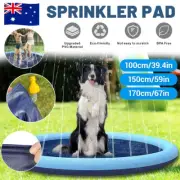Outdoor Splash Sprinkler Water Play Pad Mat Inflatable Spray Children Kids Pool