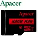 Apacer 宇瞻 32GB 85MB/s microSDHC U1 記憶卡