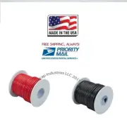 14 Ga. 200' PRIMARY WIRE RED AND BLACK INSULATED COPPER STRANDED HOOK UP USA