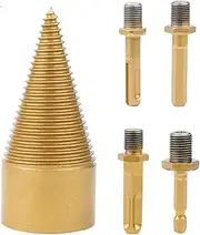TQEBWUS Log Splitter Drill Bit | Electric Drill Bit Firewood Drill Log Splitter,Multi-Functional Screw Cone Driver Tools for Home, Camping