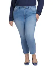 NYDJ Plus Sheri Blue Valley Ankle Crop Jean