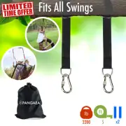 [Set of 2] 10FT 2200LB Tree Swing Hanging Hammock Straps Kit Nylon Carabiners