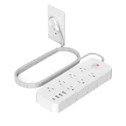 18 in 1 Surge Protector Power Strip, 14 AC Outlets & 4 USB Ports (1 USB C), 5...