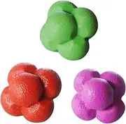 Abaodam 3Pcs Hexagonal Reaction Balls Durable Fitness Agile Training Balls for Indoor Use Hand Eye Coordination Agility for Sports and Playtime