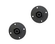 2Pack Speakon compatible panel mount 4 wire conductor speaker amp connector jack