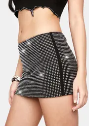 [Edikted] Trinity Studded Mini Skirt