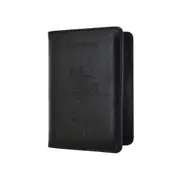 Slim PU Leather Travel Passport Wallet Holder RFID Blocking ID Card holder Black