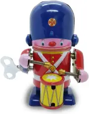 Soldier Drummer Tin Toy Vintage Collectible Clockwork Tin Toy Decor Gift