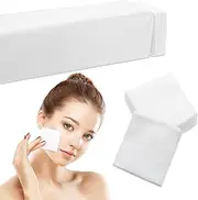 Maxcheck 300 Pcs 2x2 Disposable Esthetic Wipes 4 Ply 4x4 unfolded Facial Squares Aesthetic Wipes Non Woven Esthetician Supplies Lint-free Cleaning Cloths for Spa Facial Makeup Product Application