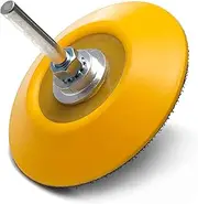 Glass Polish (75mm) Backing Pad for Drill - Hook and Loop Rotary Backing Pad with Drill Attachment - GP12004
