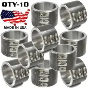 10 - Steel Universal Weld On Bar Clamp 3" Roll Cage Fabrication Mount 6 Bolt
