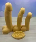 Peach Scented Penis soap - Prank Gift Set Of 3 Soaps & 1 Free Soap Gift