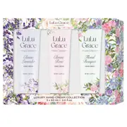 Lulu Grace Hand Cream Gift Set 3x60ml Rose Lavender & Floral Bouquet