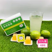 在飛比找momo購物網優惠-【檸檬大叔】純檸檬磚 100%檸檬原汁6盒組(25gX12入