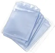FIXOSHEE 50pcs Badge Holder Exhibition Certificate Cover Lightweight Protective Card Sleeve for Id Cards Student Badges and Work Credentials