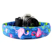 Flamingo Camera Strap - Palm Flamingo Camera Strap -Double Padded Comfortable