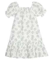 [The New Society] The New Society Atenea floral linen dress Y 8 white