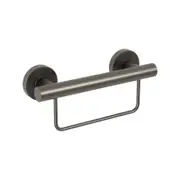 evekare 300mm Gunmetal Grab Rail with Towel Holder