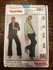Burda 8798 UNCUT Sewing Pattern, Misses' Pantsuit, Size 10-22