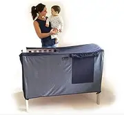 SnoozeShade for Cot Beds | Blackout Cot Bed Canopy and Sleep Cover for Cot Beds (That take a 140cm x 70cm Mattress)| Air-Permeable mesh | Cat and Mosquito Net for Cot Beds