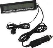 1 PC Car Clock Car Interior Vehicle Clock Car Vehicle Glowing Car Clock Digital Clocks Volt Meter LED Outdoor Clock Black Abs