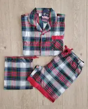 Peter Alexander Kids Christmas Tartan Pj Shortie Set Size 14 Brand New With Tag