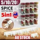 Kitchen Spice Gripper Strip Jar Rack Organiser StNVage Holder Wall Cabinet Door