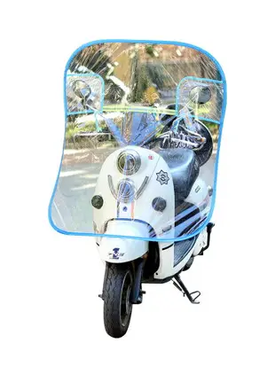 電動車擋風透明板加大防風加厚踏板摩托車擋風罩高清擋雨板擋風板