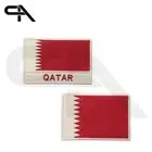 Qatar Flag iron on Embroidered Sew on Patch For Clothes 9x6cm