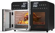 [ADVWIN] 40L Air Fryer & Convection Oven, 360° Toaster Rotary Convection Oven, 2800W Electric Benchtop Ovens Dual Door Convection | Independent Heating | 16-in-1 Digital Touch Convection Countertop Oven