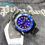 勞力士 ROLEX 男錶40MM男士時尚商務腕錶全自動機械機錶陶瓷圈口機械錶勞力士 3針潛水鬼系列手錶官方熒光效果