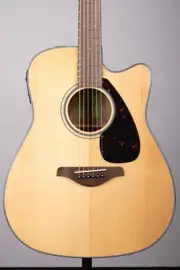 Yamaha FGX800C Cutaway Dreadnought Acoustic Electric Guitar - Natural
