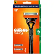 Gillette Starter Kit Fusion Manual Razor Handle + 2/4 Blade RF