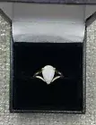 Opal Ring Pear Shaped(Genuine Opal)set in 10 KT Yellow Gold
