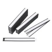 50pcs Label Holders 1" x 8" C Channel Rubber Magnetic for Metal Shelves