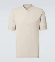 [Brunello Cucinelli] Brunello Cucinelli Linen and cotton T-shirt AU 90 beige