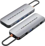 Aitek USB C Multiport Adapter: 10 in 1 USB C Hub Docking Station for MacBook Pro