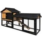 Chicken Coop Rabbit Hutch 165cm x 43cm x 86cm Chicken Coop Large Run House Cage