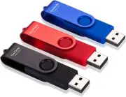 32GB USB Flash Drives, USB Stick, Thumb Drive Rotated Design, Memory Stick
