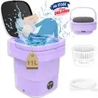 11L Mini Washing Machine Portable Washer Bucket 3 Modes Underwear Baby Clothes