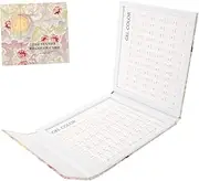 ELAYARD 1pc Color Nail Color Sample Plate Chic Display Book for Nail Shops Fine Craftsmanship and Polish Practice Stylish and Practical